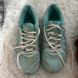 Women's aqua blue ASICS